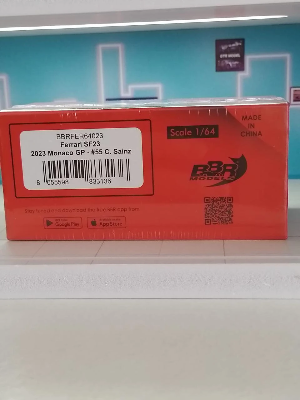 BBR 1/64 Diecast BBRFER64022 Ferrari F1 SF23 #55 2023 GP de Mónaco - C. Sainz – photo 4